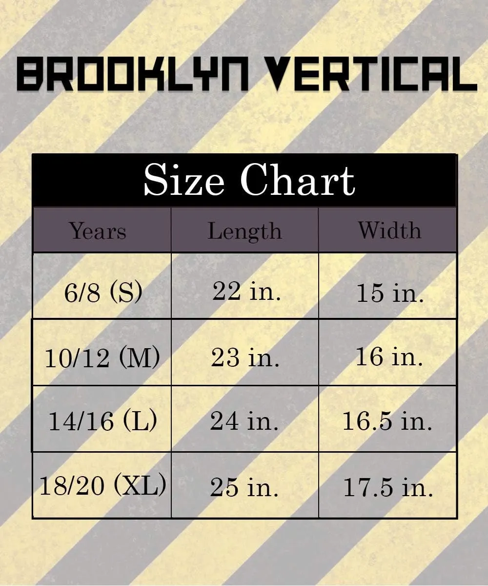 BROOKLYN VERTICAL Boys Short Sleeve T-Shirt Birthday -Video Gamer|Sizes S-XL