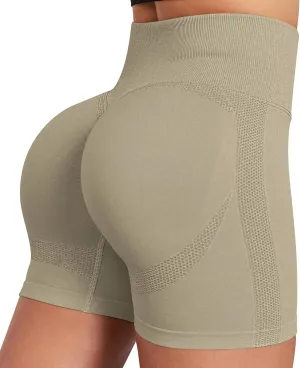 High Waist Biker Shorts for Women No Front Seam Soft Hidden Butt Scrunch Shorts, Yoga Workout Gym Bike Shorts