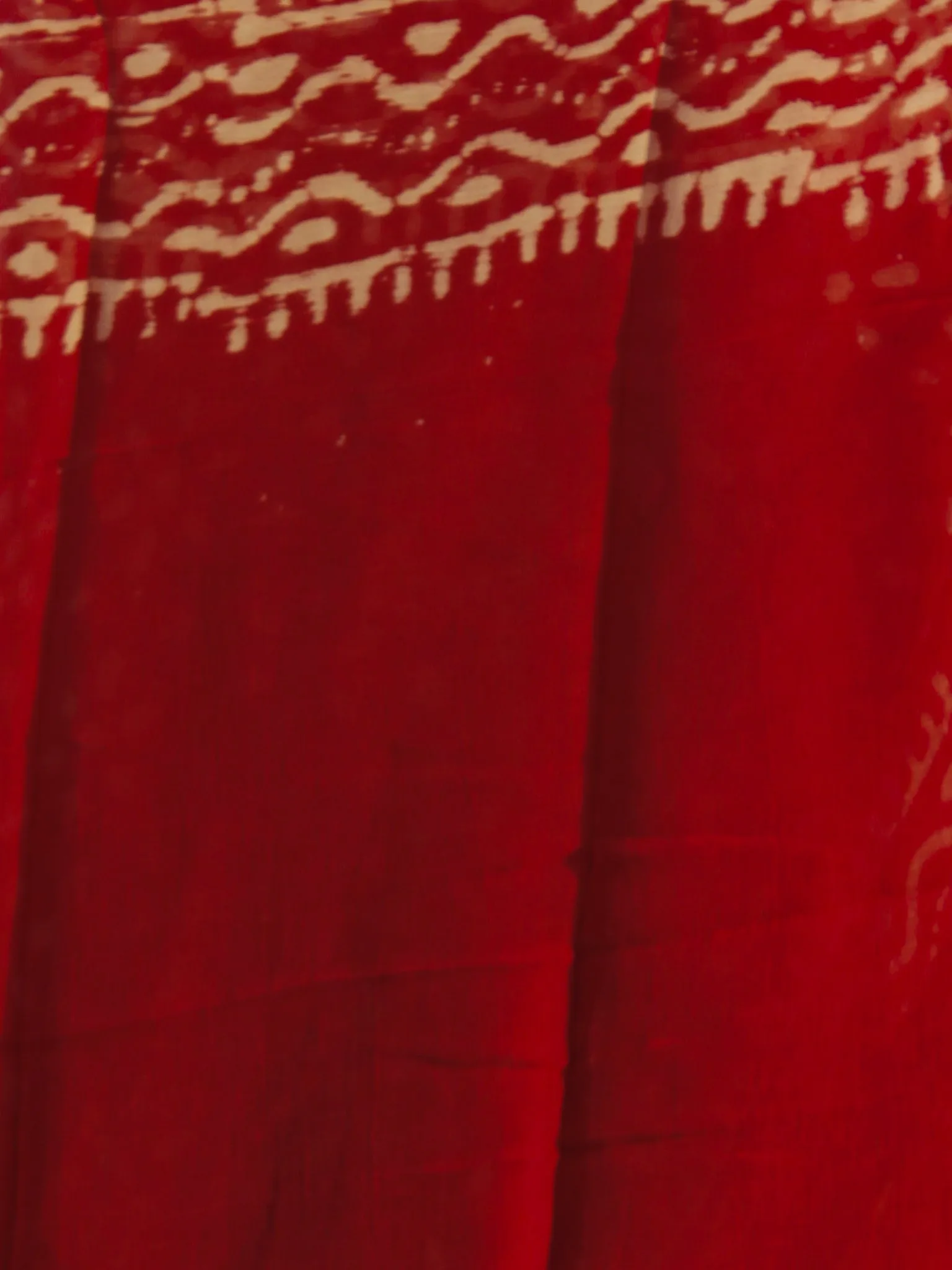 Maroon Ivory Hand Block Printed Chiffon Saree - S031702343