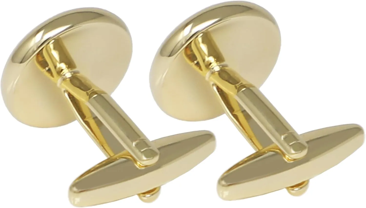 Men Mother Pearl Cufflinks With Box Gold Plated Rim Lapis Cuff Links Wedding Gift