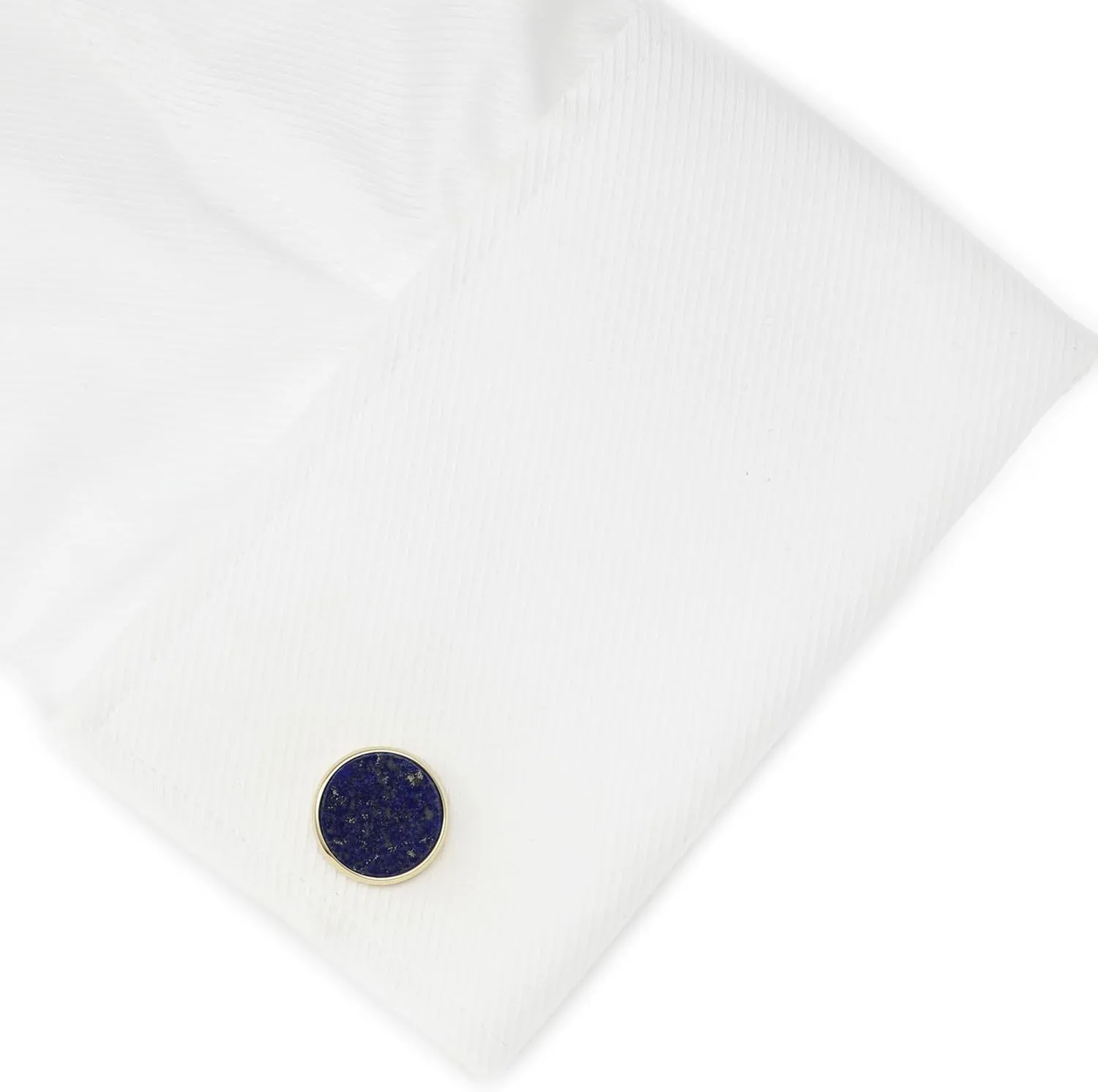 Men Mother Pearl Cufflinks With Box Gold Plated Rim Lapis Cuff Links Wedding Gift