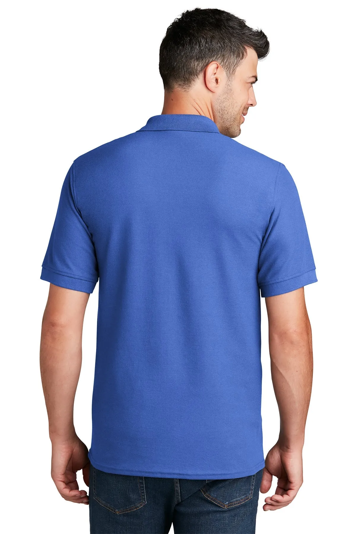 Port & Company Branded Pique Polos, Royal