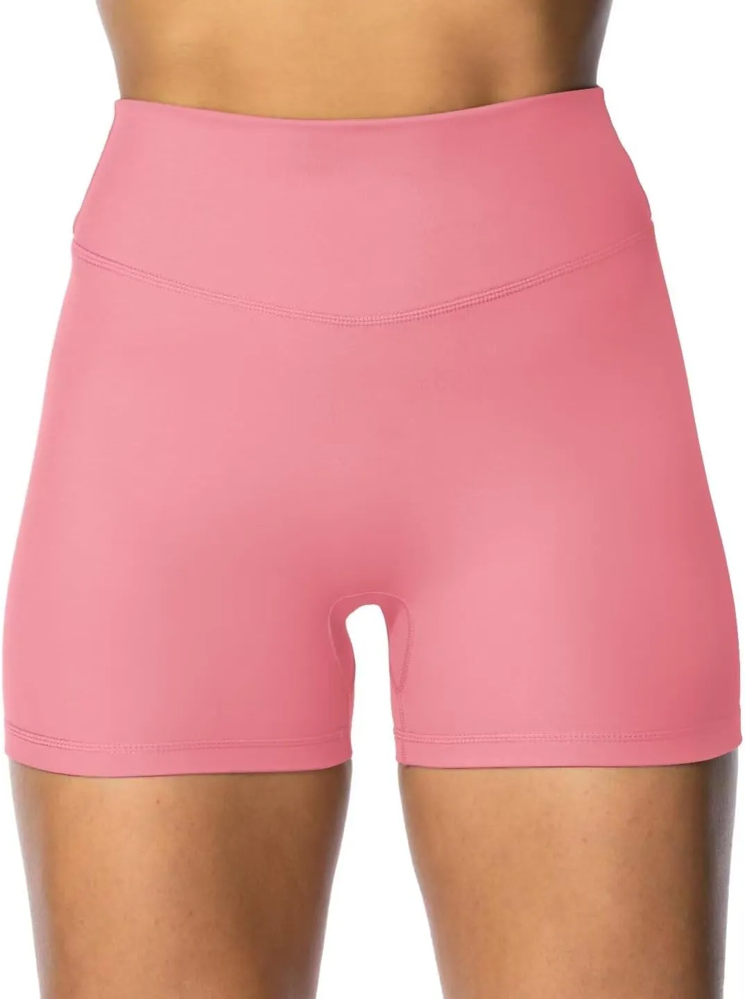 Sunzel Women's Invisible Butt Scrunch Shorts, High Waisted Biker Shorts, Gym Workout Yoga Running Shorts with Tummy Control